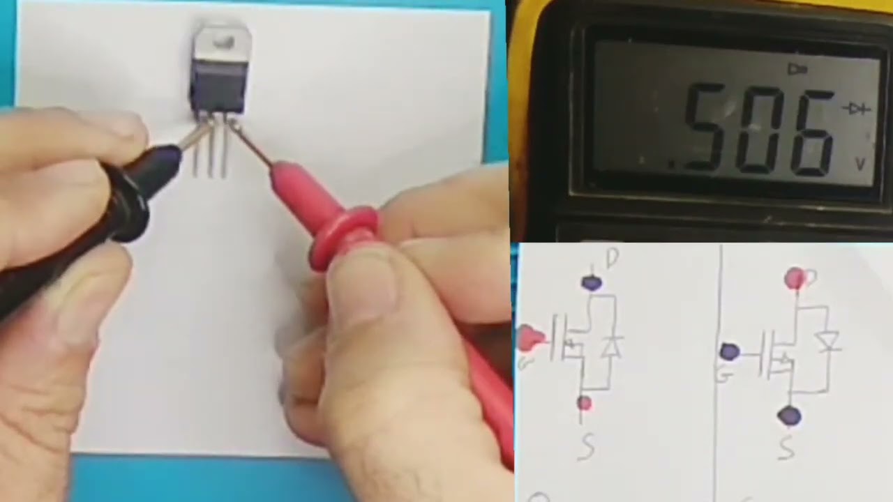 Πώς Μετράμε MOSFET με Διοδόµετρο | Έλεγχος, Τύπος & Pinout Χωρίς Datasheet