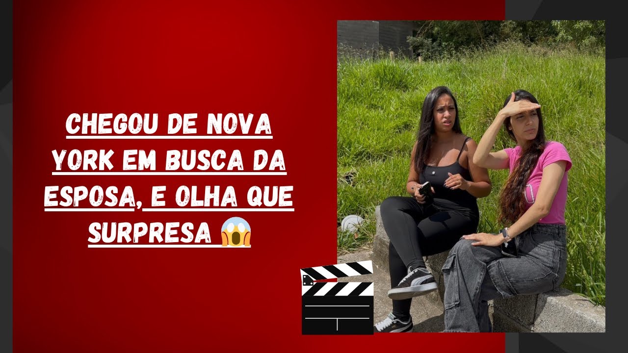 Chegou de Nova York em busca da esposa, e olha que surpresa 😱
