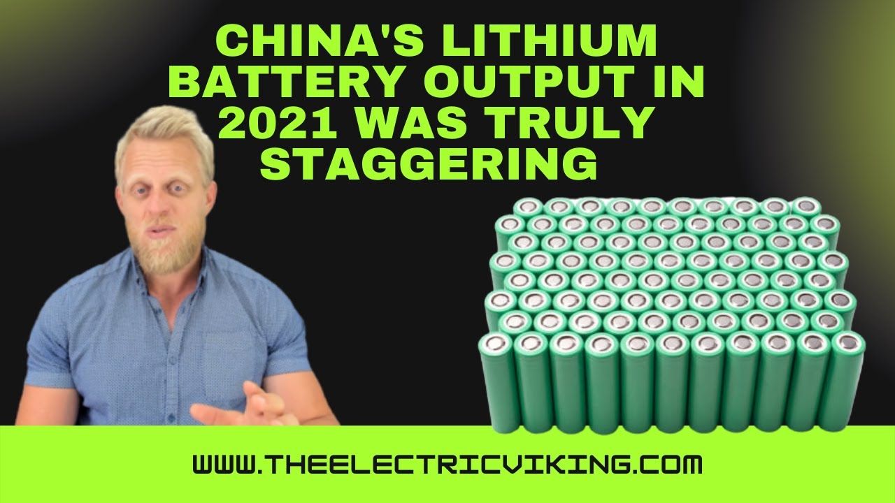 China's lithium battery output in 2021 was truly STAGGERING