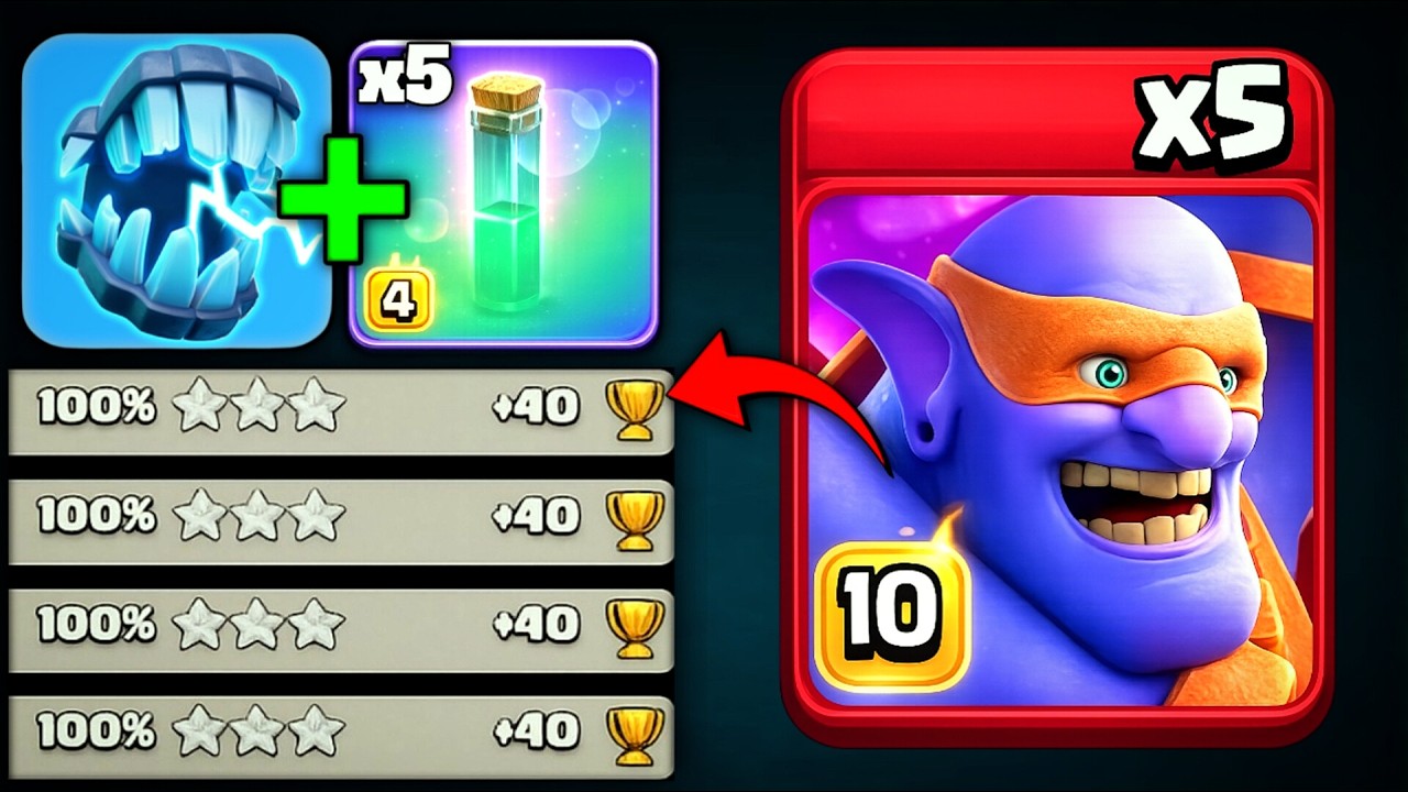 Unstoppable TH18 Smash! DD Charge Super Bowler attack Strategy | Clash of Clans