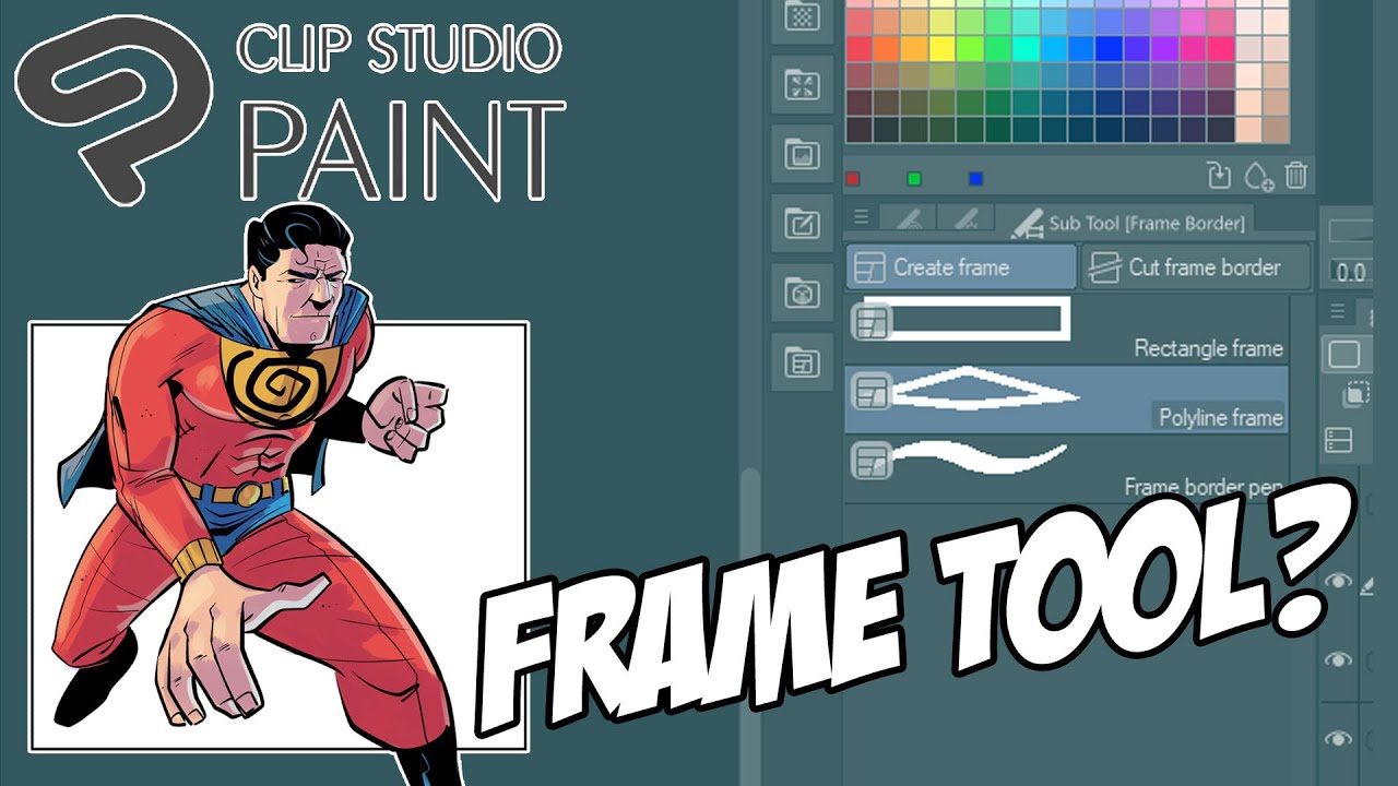 How to use the Frame Tool in Clip Studio Paint - Tips and Tutorial