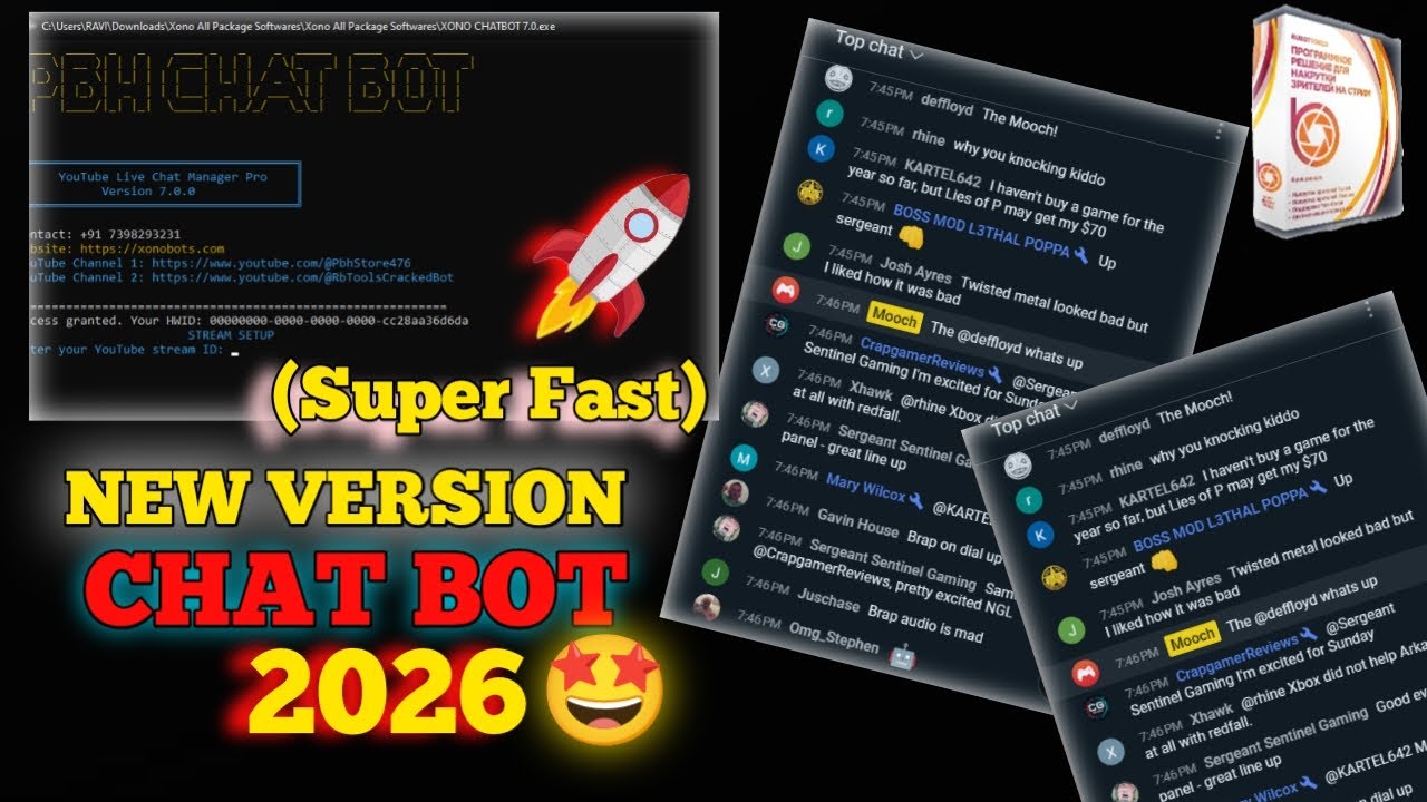 Xono Chat Bot 🤖 Live Stremer | Smart Chat Software Demo | Automatic  Live Chat