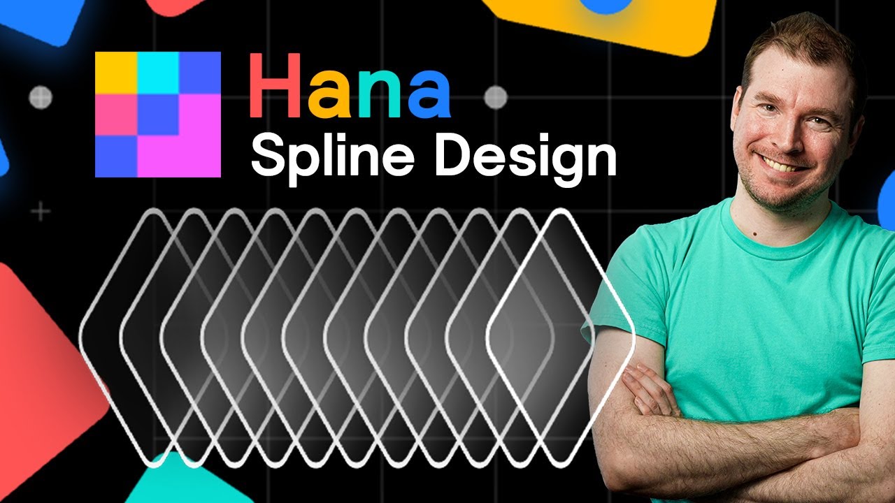 2D Web Animations and Interactions with Spline Design Hana