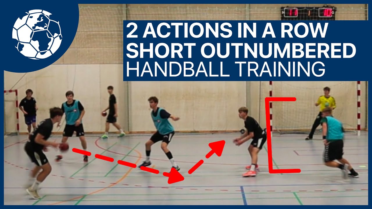 2 Actions in a Row - Short Outnumbered - Handballtraining SHEA Mikkel Voigt | Handball inspires