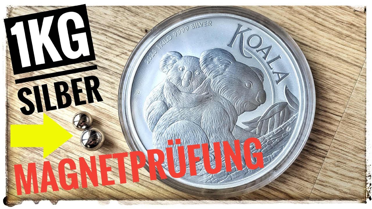 Silber auf Echtheit pr&uuml;fen - demagnetischer Test