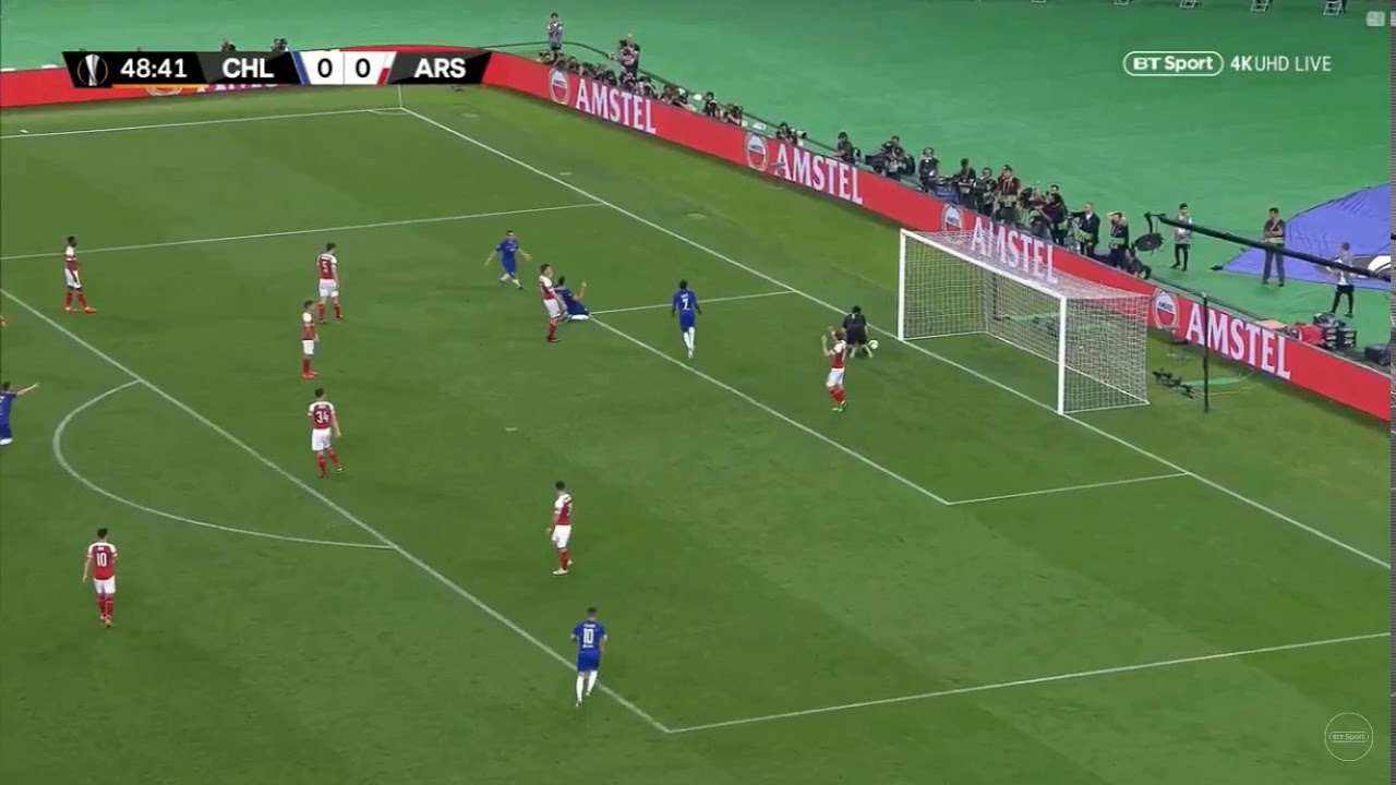 Giroud goal vs Arsenal in the Europa League Final (English Commentary)