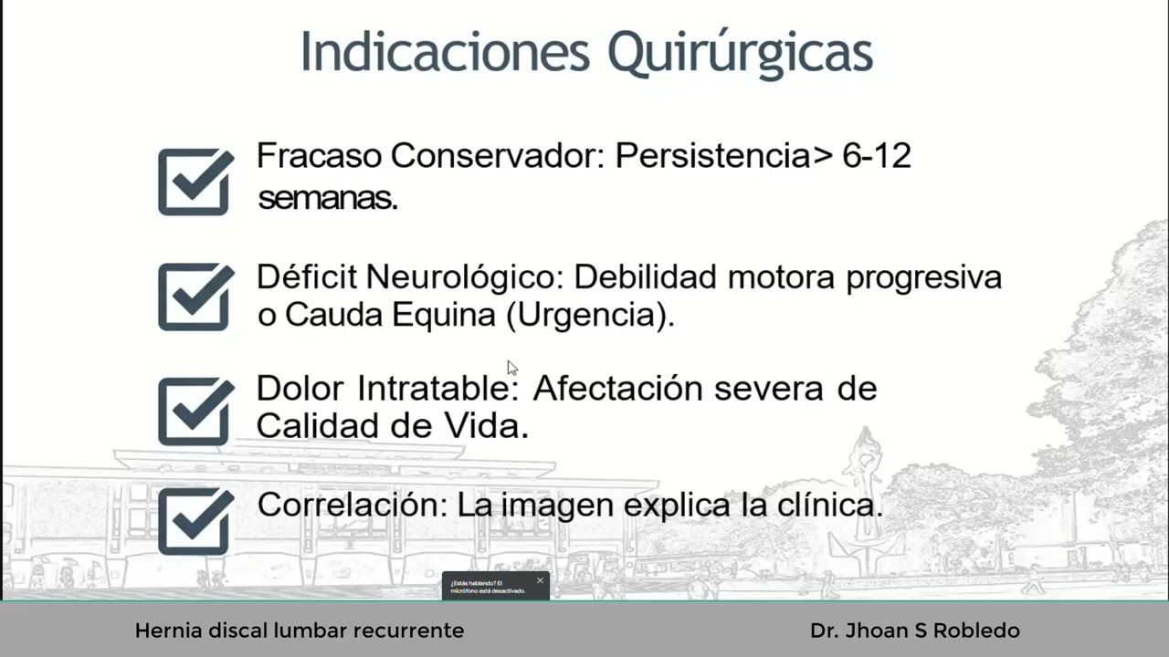 Hernia discal recidivante
