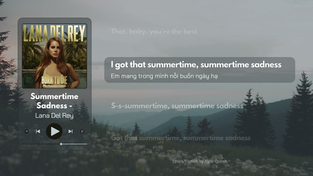Summertime Sadness - Lana Del Rey [Lyrics/Vietsub]