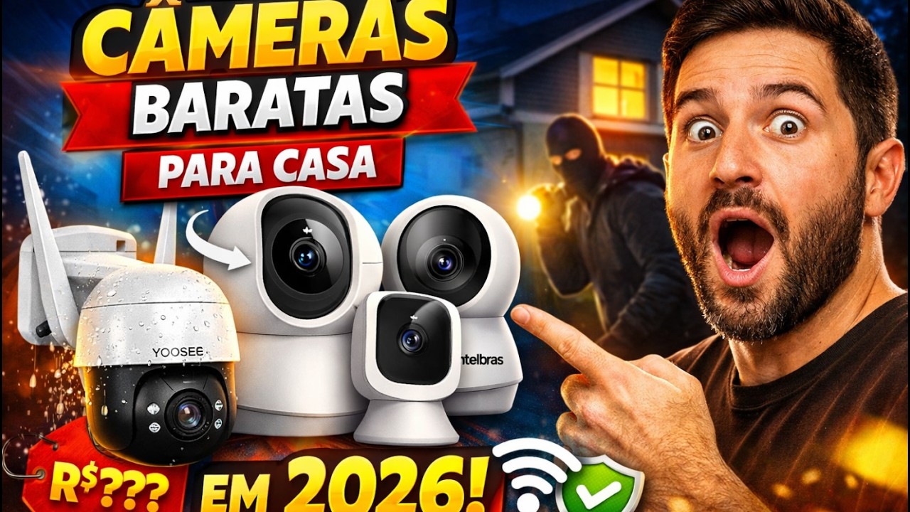 Melhores Câmeras de Segurança Baratas para Casa em 2026 🔥 Top Wi-Fi com Ótimo Custo-Benefício
