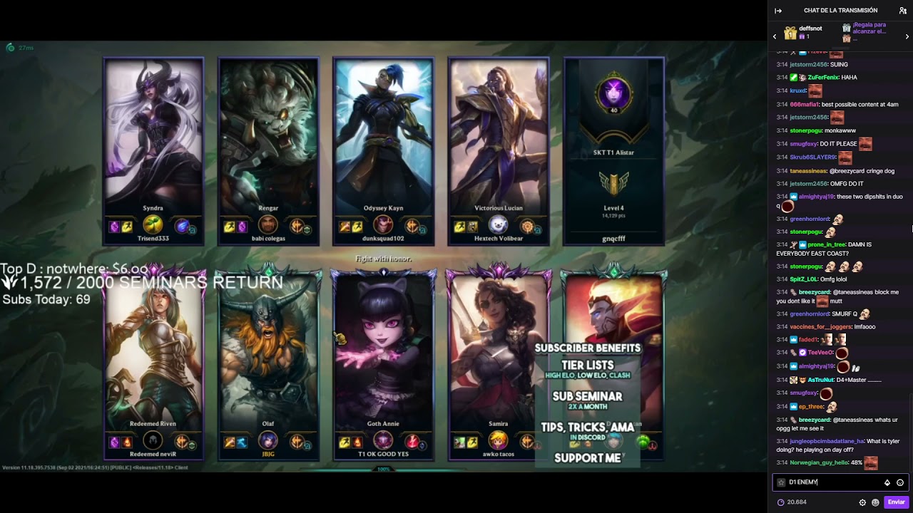 Tyler1 and Tarzaned 3am duo games (09-20-21)