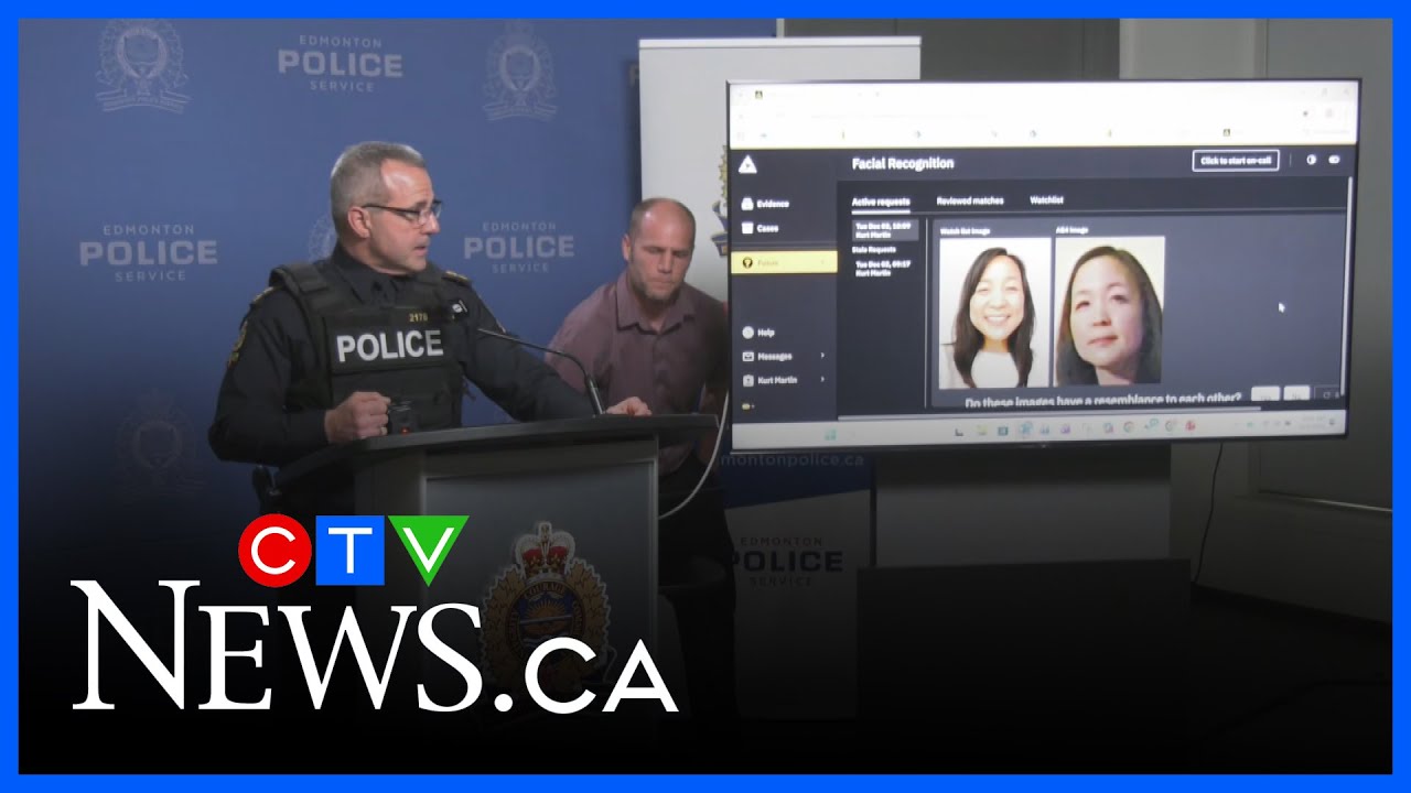 Full news conference: Edmonton police testing facial recognition-enabled body worn video cameras