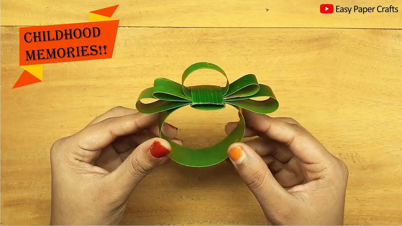 Leaf Craft: Coconut Leaf Craft Ideas | Easy Coconut Leaves Hand Watch Making