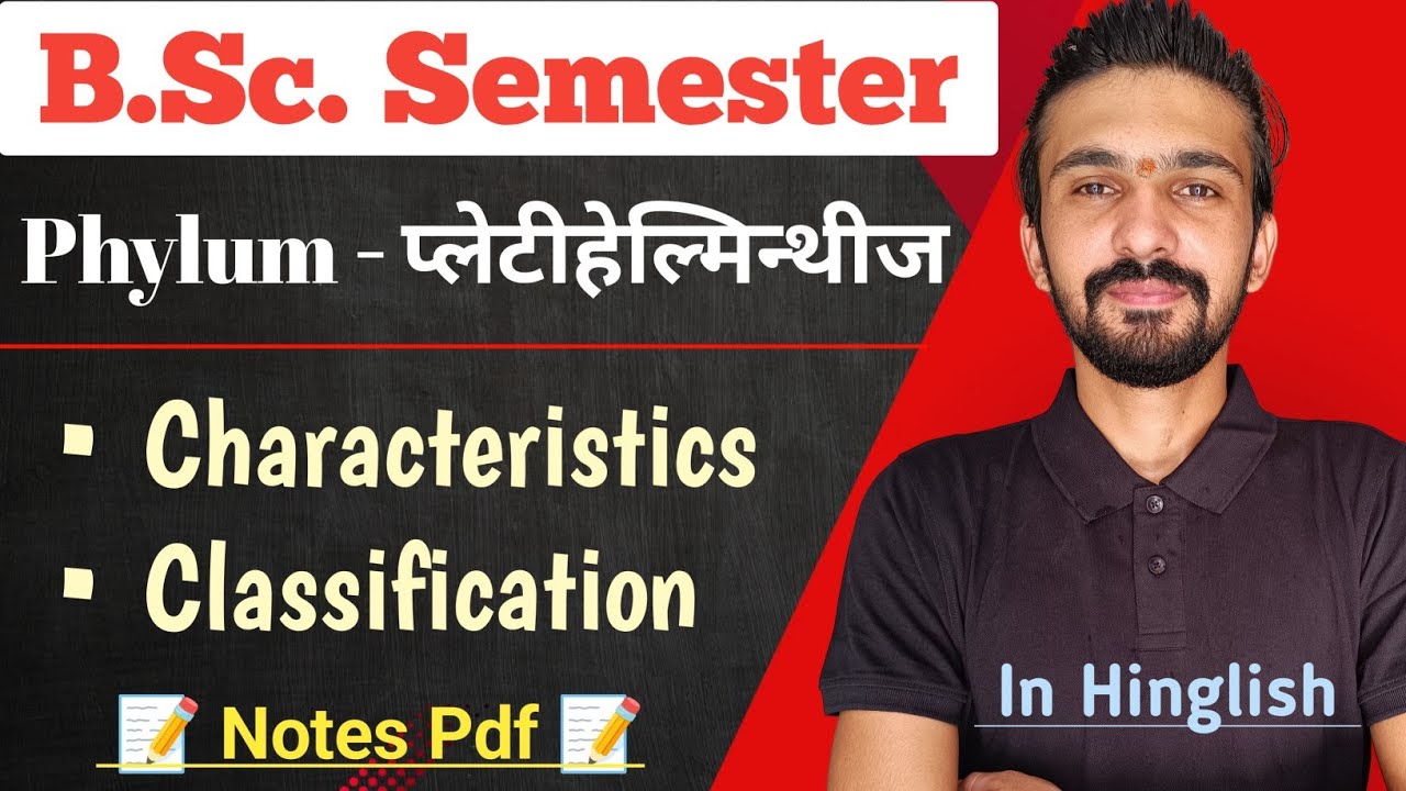 Platyhelminthes Classification & Characteristics || Bsc Semester || By Dadhich Sir