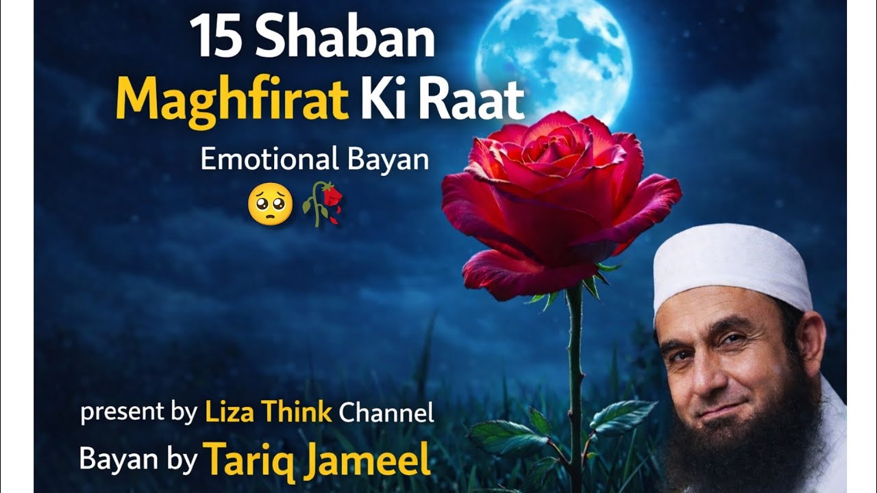 15 Shaban Maghfirat Ki Raat | Emotional bayan 😢🤲🏻🥀 | @LizaThink | Tariq Jameel |