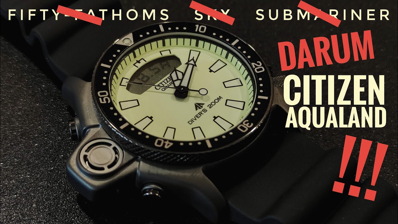 Citizen Promaster Aqualand JP2007-17W Diver Tiefenmesser Leuchtkeks review Deutsch