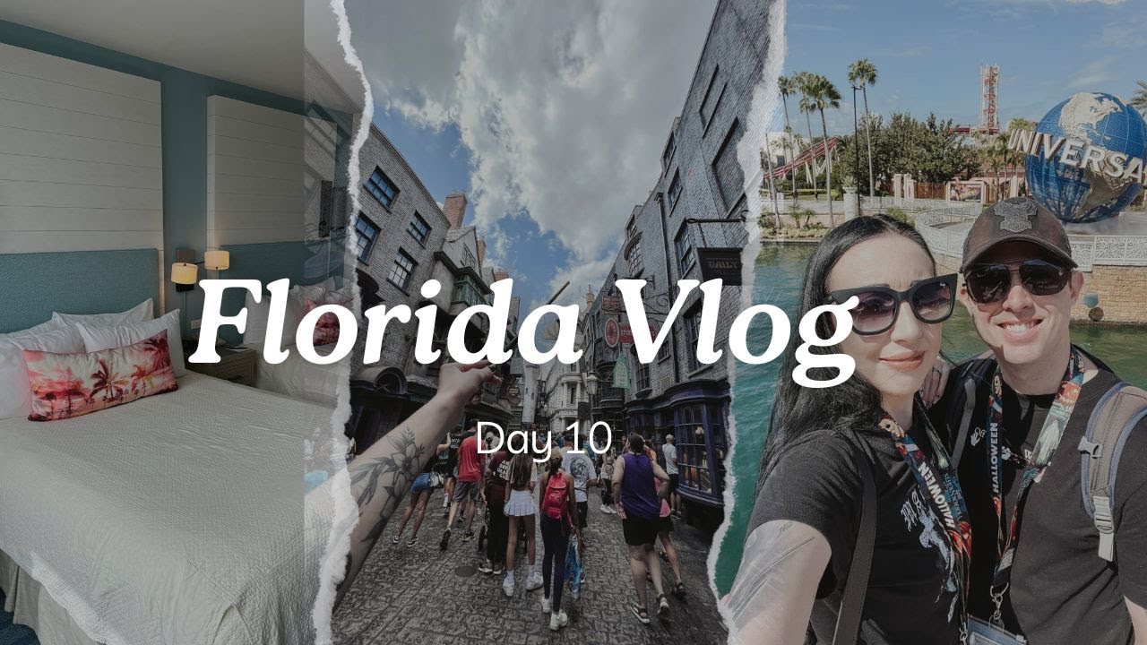 Orlando Florida Vlog Day 10: Leaving Disney & Checking into Sapphire Falls Resort Universal Studios