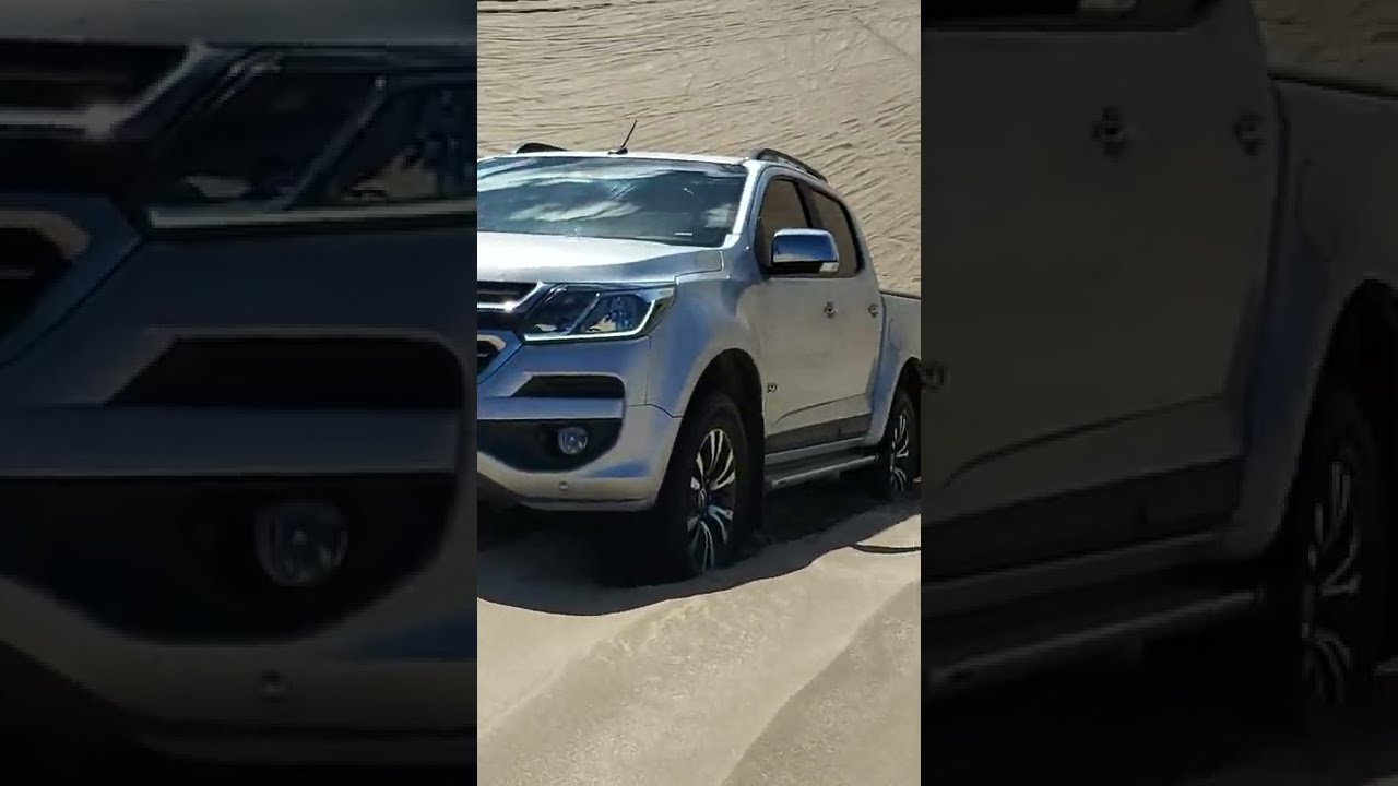 Chevrolet S10 2.8 chipeada 245 HP trepada de médano offroad prueba en alta y baja secuencial #4x4