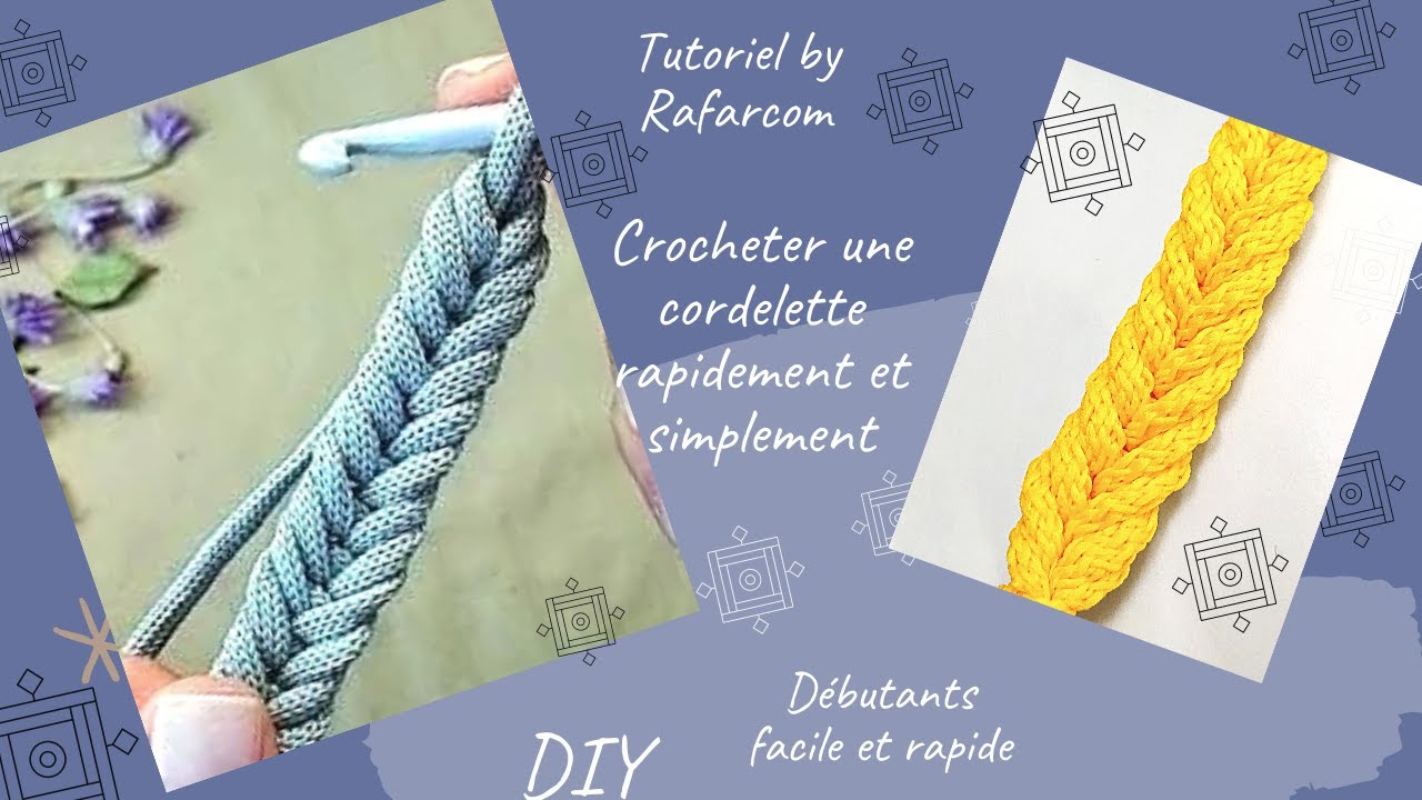Crocheter une cordelette rapidement et simplement 🤩