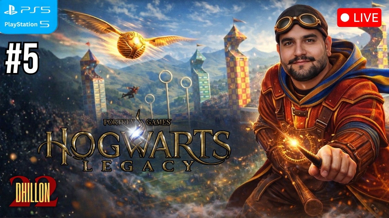 TODAY IS FLYING CLASS MAGICAL WORLD HOGWARTS LEGACY EPISODE [#5] | LIVE PS5 GAMEPLAY|