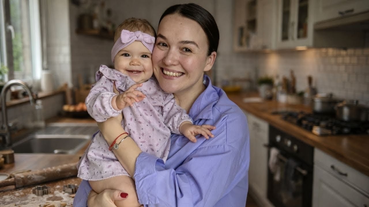 Жизнь глазами мамы: готовим обед на скорую руку. Сонная Саманта маме помогает 