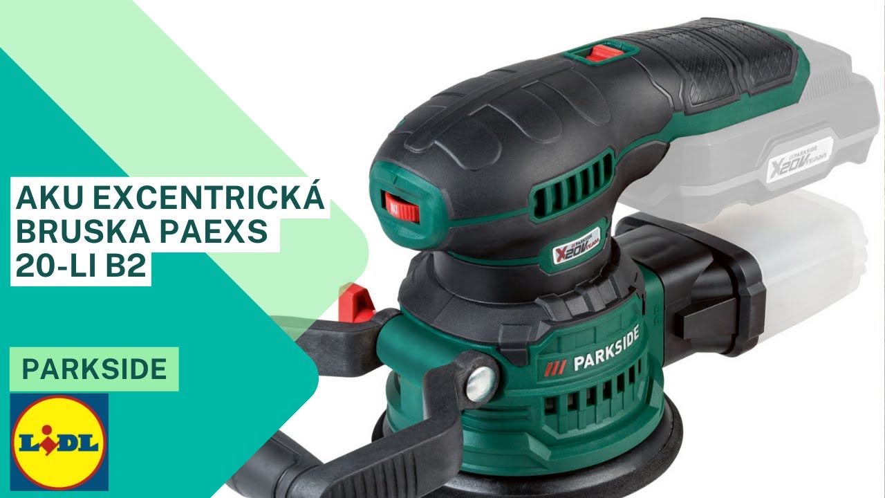 Aku excentrická bruska PAEXS 20-Li B2 Parkside