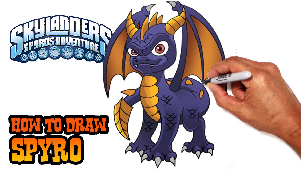 How to Draw Spyro | Skylanders