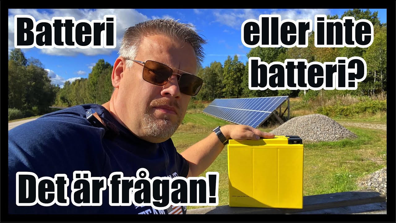 Snack om batteri till solceller och funderingar på omriktare till gamla UPS-batterier