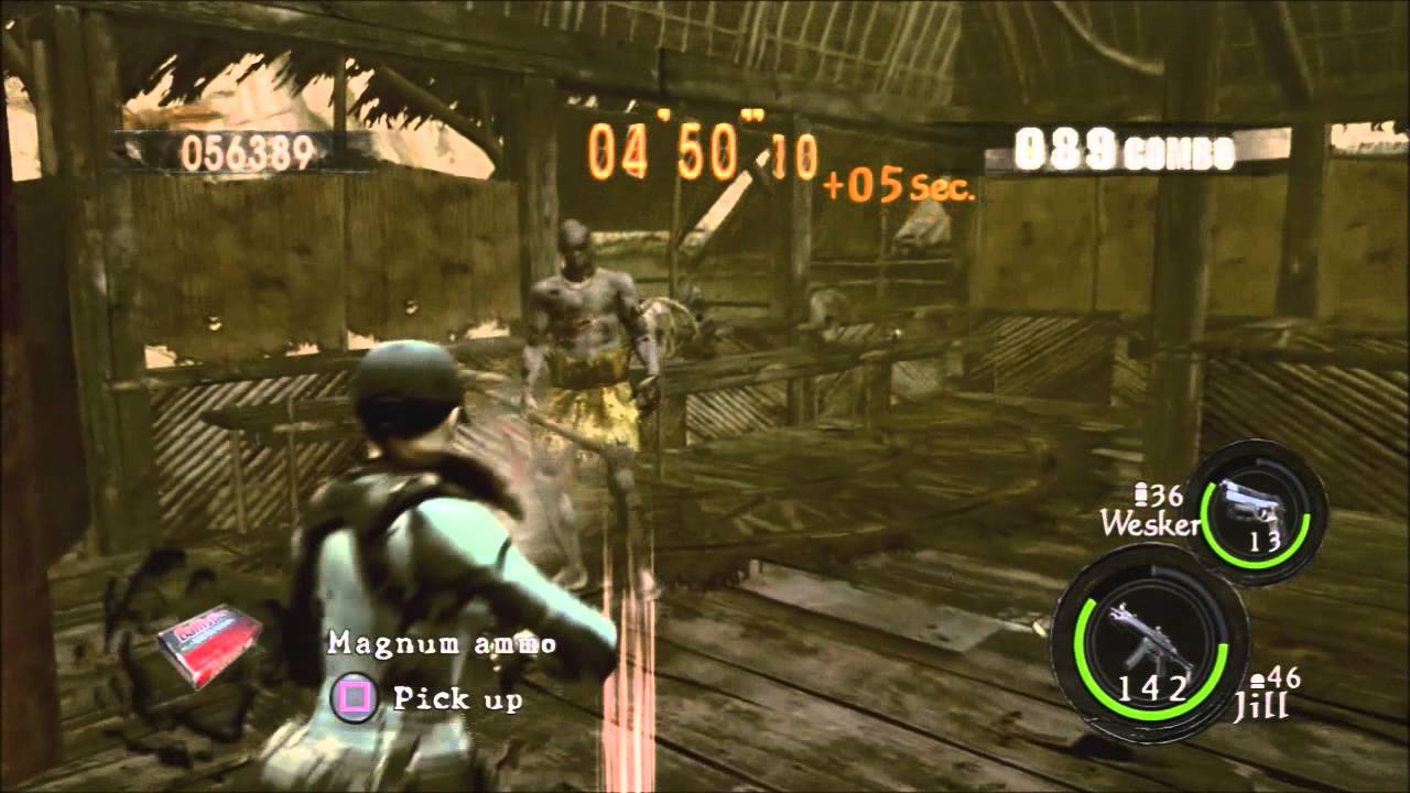 Resident Evil 5 Mercenaries DUO Village 990,907 Jill BSAA/Wesker STARS (PS3)