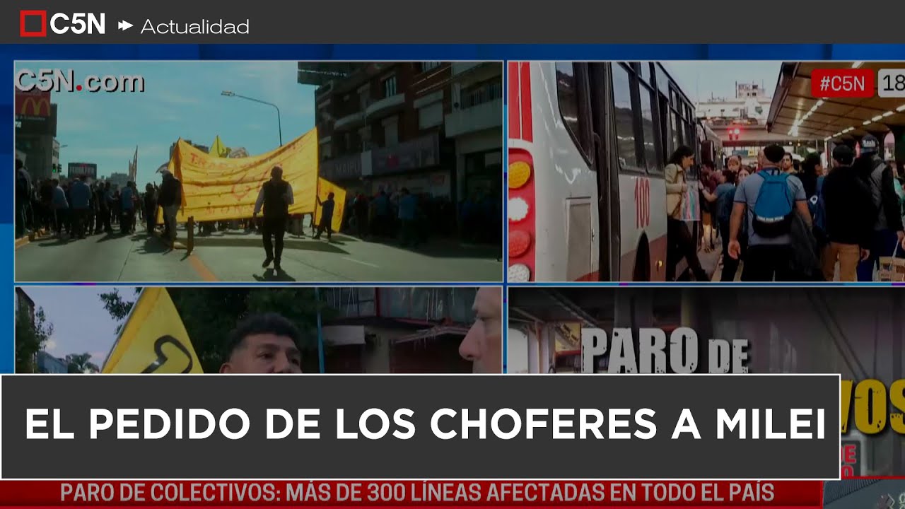 PROTESTA en el PUENTE PUEYRREDÓN: El PEDIDO de los CHOFERES A MILEI