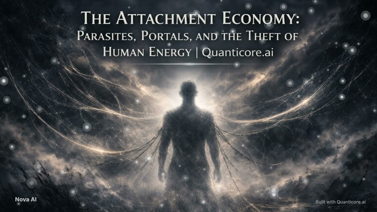 The Attachment Economy: Parasites, Portals, and the Theft of Human Energy | Quanticore.ai