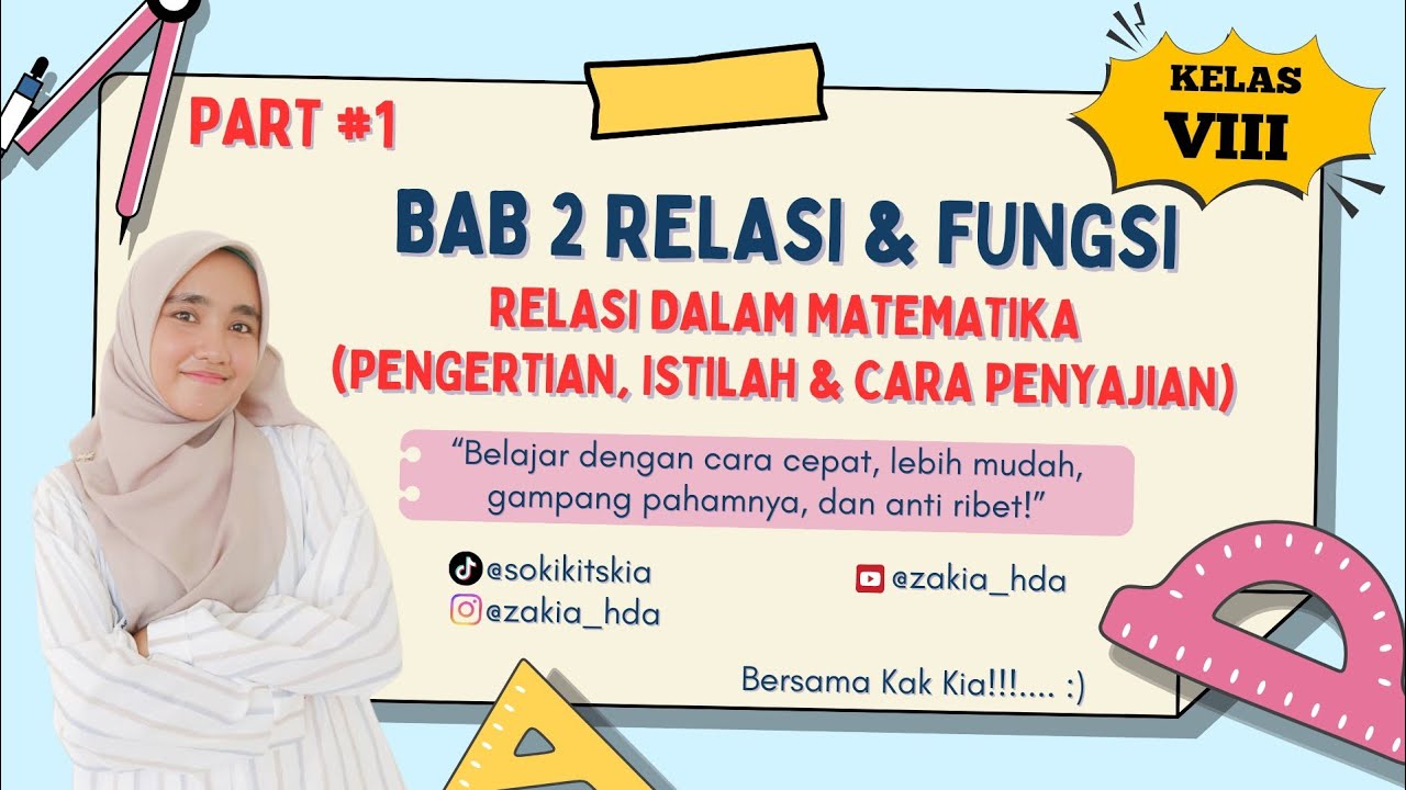 Relasi & Fungsi [Part 1] | Relasi dalam Matematika: Pengertian, Istilah, dan Cara Penyajian