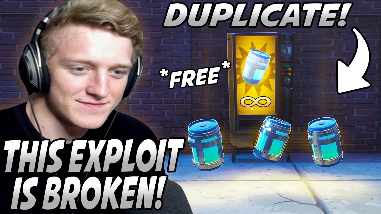Tfue Shows Off New EXPLOIT To DUPLICATE All The Items In Vending Machines FOR FREE!