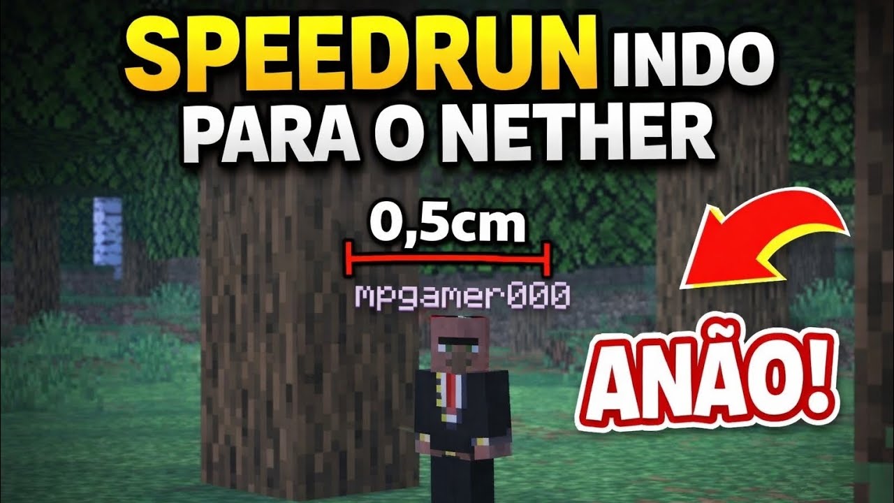 SPEEDRUN INDO PARA O NETHER (2m 57s) 🔥💀