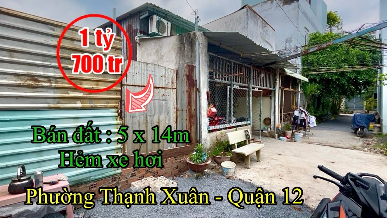 Tiếc Đứ.t Ruột - Bán Lô Đất Quận 12 Giá Rẻ - Chỉ 1,7 Tỷ VNĐ.