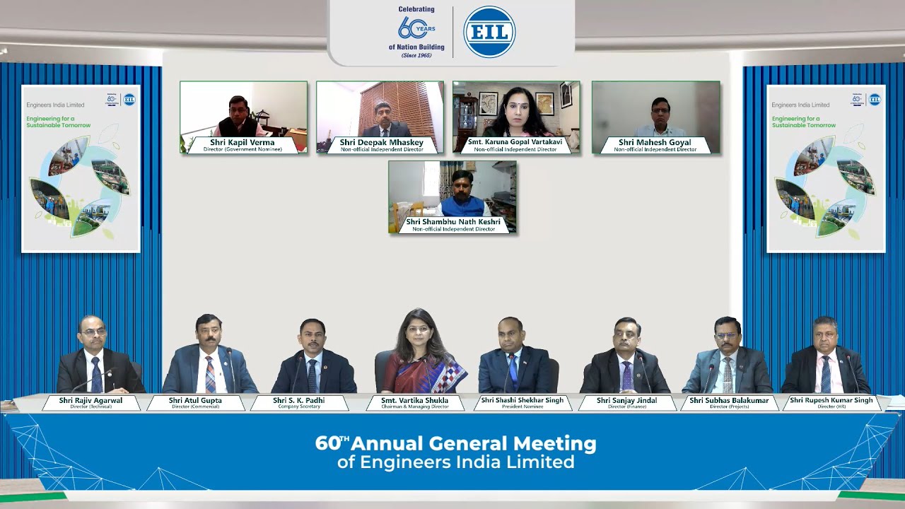 60th Annual General Meeting (AGM) | Engineers India Limited