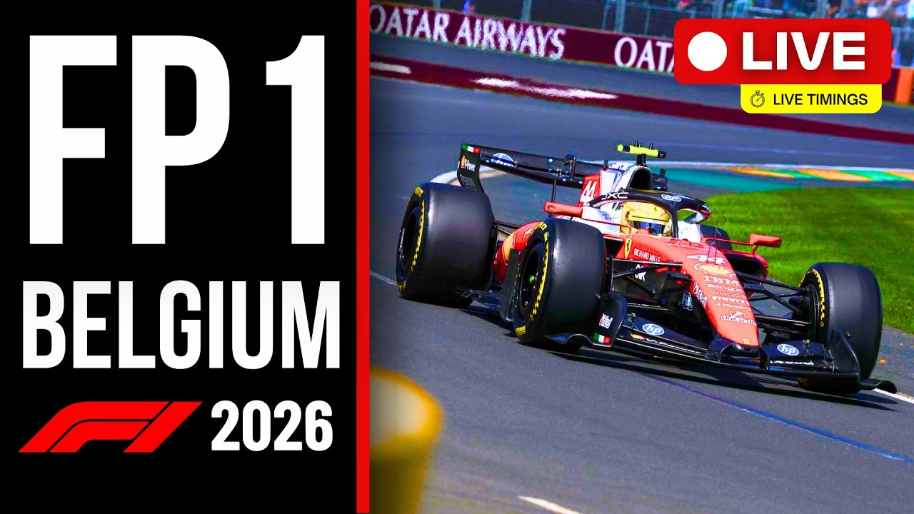 🔴 F1 LIVE: BELGIUM GP FP1 &ndash; Live Timing & Commentary | SPA