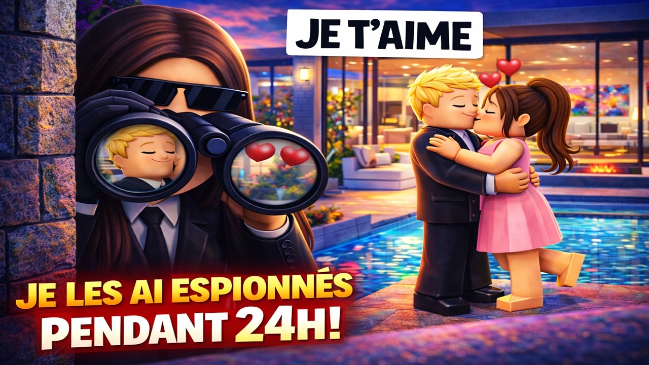 Je les ai ESPIONNÉS durant 24 HEURES sur Brookhaven !😲😲Roblox