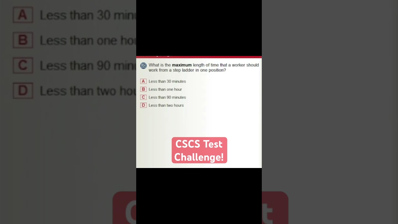 CSCS Test UK | CSCS Card UK 2024| #constructionsafety #cscscard #buildingcareers #english #exam