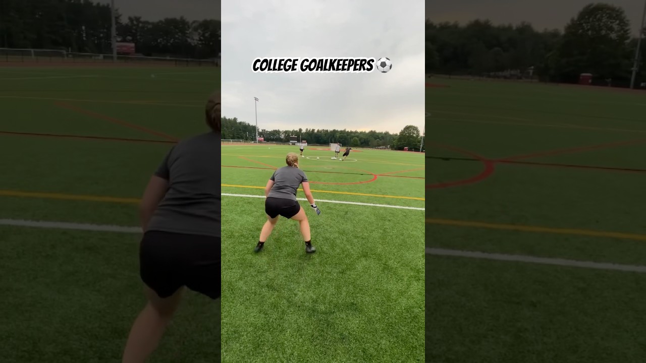 Amazing college GKs 🧤⚽️ #soccer #soccershorts #goalkeeper #gktraining #shorts
