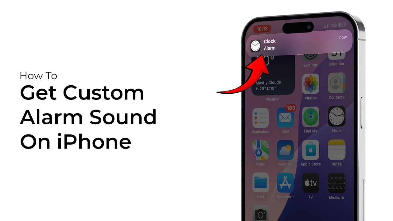 Как установить собственный звук будильника на iPhone?