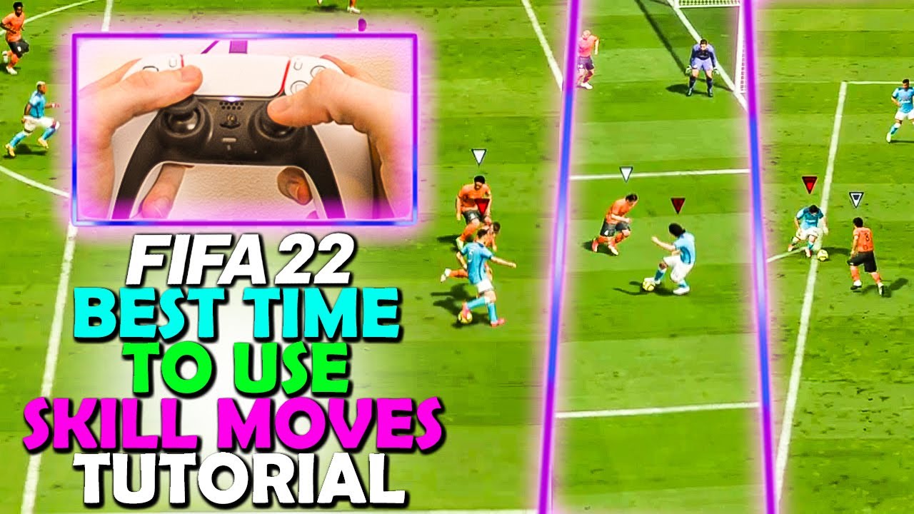 WHEN to use SKILL MOVES in FIFA 22 | BEST TIME to use SKILL MOVES | FIFA 22 SKILL MOVE TUTORIAL