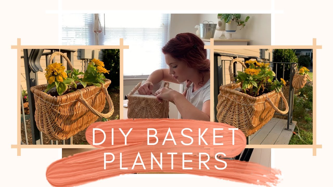 Turning Baskets into Planters!🌼🛍 // Easy & Affordable🔨 💸// Crystal Does