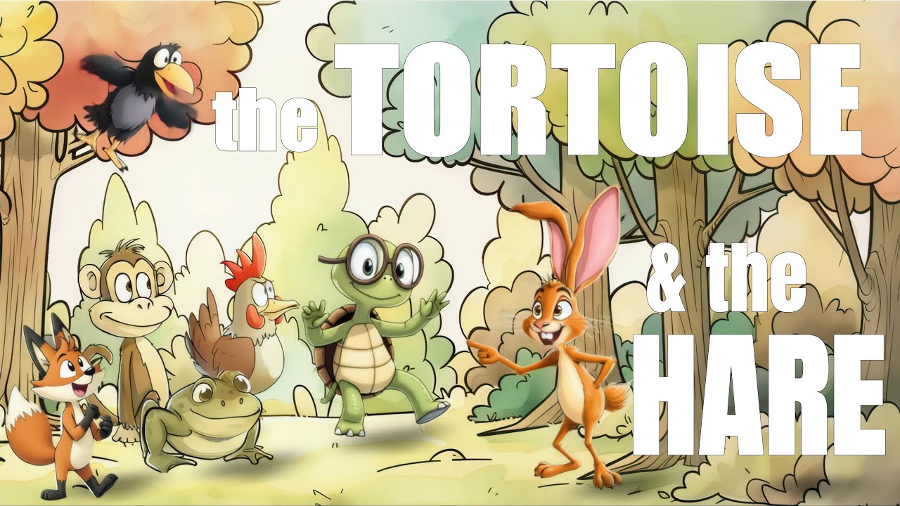 🐢 The Tortoise and the Hare 🐇 | Aesop’s Fable Animated Story for Kids | English Bedtime Story