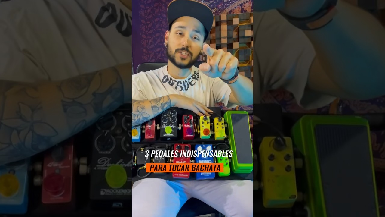 Pedales de guitarra 🎸 indispensables en la bachata 😱 #bachata #music #guitarra #tocarguitarra