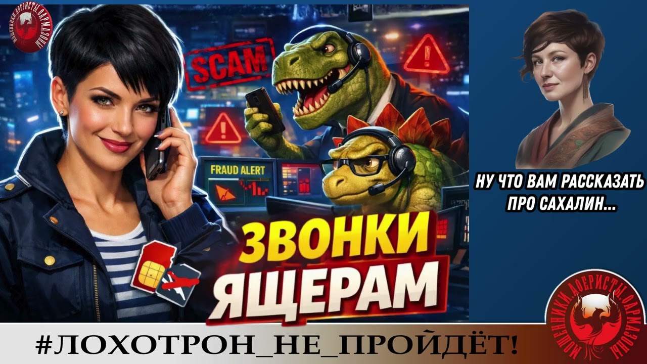AntiFraud—Сахалинка Татьяна: звонки ящерам | Анализ схем