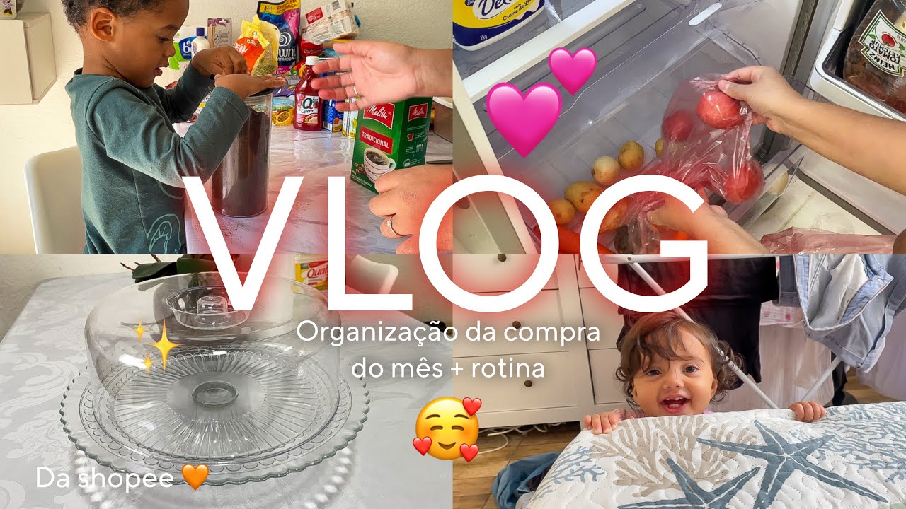 Vlog: ORGANIZANDO A COMPRA DO MÊS, BOLEIRA PERFEITA DA SHOPEE, ROTINA COM AS CRIANÇAS DE FÉRIAS ✨🥰