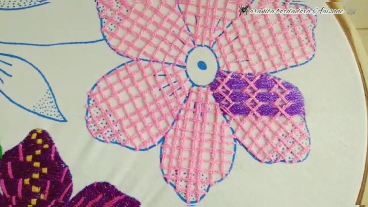 Bordado Petalo de Flor| Bordados Para Servilletas| Puntadas para Bordar Paso a Paso