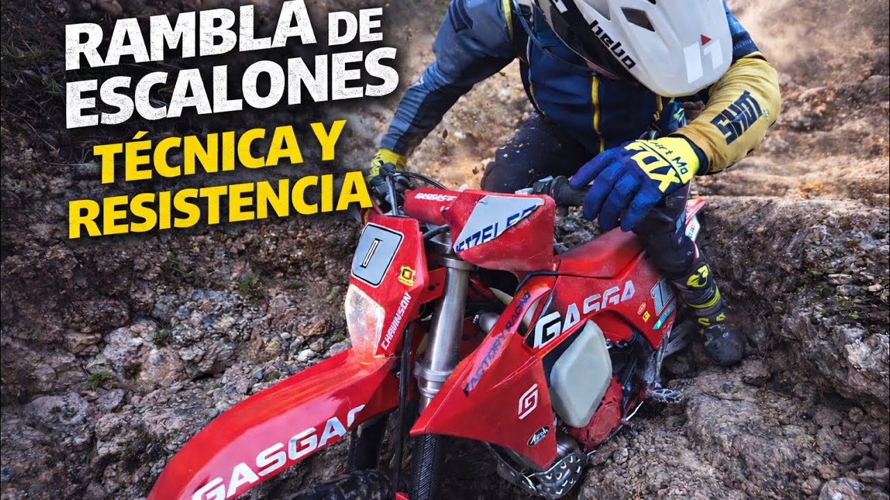 [POV] Rambla de escalones: técnica y resistencia 🔥 || Enduro #dji #enduro #hardenduro 