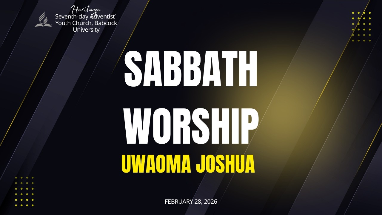 SABBATH WORSHIP | USING YOUR TALENT FOR GODS GLORY | UWAOMA JOSHUA