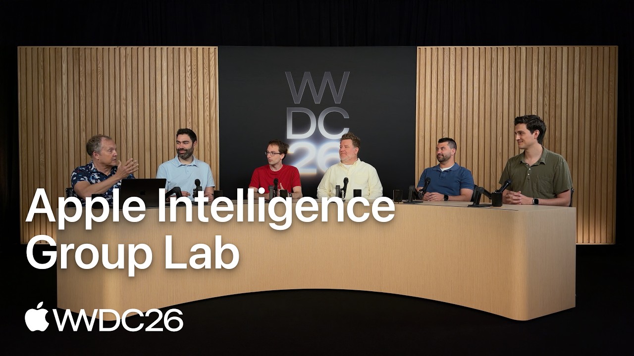 WWDC26: Apple Intelligence Group Lab | Apple